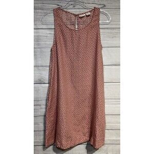 Nicole Miller 100% Linen  polka dot sheath mini Dress SZ SMALL   sleeveless